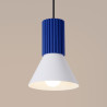 NOWOŚĆ Lampa wisząca ESTRIA 1 biała/ultramarynaSL.1874 Sollux