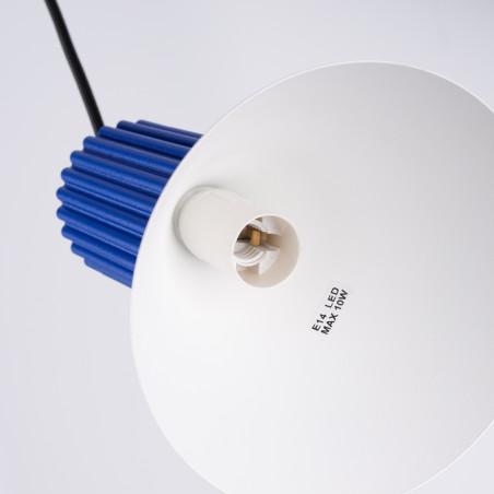 NOWOŚĆ Lampa wisząca ESTRIA 3P biała/ultramarynaSL.1875 Sollux