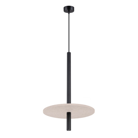 NOWOŚĆ Lampa wisząca FELTRO 1 czarna/beżowaSL.1879 Sollux