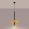 NOWOŚĆ Lampa wisząca FELTRO 1 czarna/żółtaSL.1880 Sollux