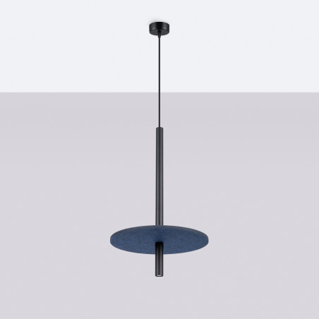 NOWOŚĆ Lampa wisząca FELTRO 1 czarna/granatowaSL.1881 Sollux