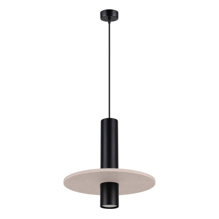 NOWOŚĆ Lampa wisząca PELTA 1 czarna/beżowaSL.1882 Sollux