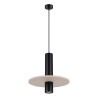 NOWOŚĆ Lampa wisząca PELTA 1 czarna/beżowaSL.1882 Sollux