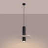 NOWOŚĆ Lampa wisząca PELTA 1 czarna/beżowaSL.1882 Sollux