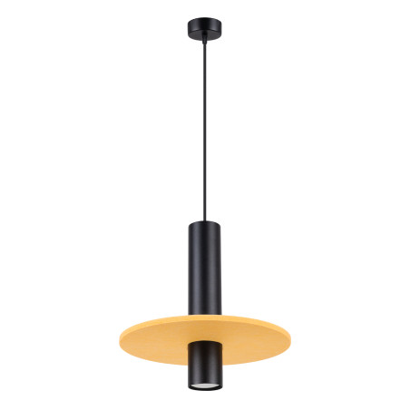NOWOŚĆ Lampa wisząca PELTA 1 czarna/żółtaSL.1883 Sollux