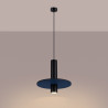 NOWOŚĆ Lampa wisząca PELTA 1 czarna/granatowaSL.1884 Sollux