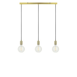 Lampa wisząca potrójna, Listwa 106335 SKY 3L Prosta Złota Markslojd