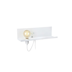 Kinkiet, Lampa ścienna z półką i ładowarką 106969 MULTI USB 1L Biały Markslojd