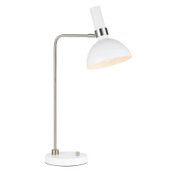 Lampa gabinetowa, Lampka biurkowa 107502 LARRY 1L Stalowy/ Biały Markslojd