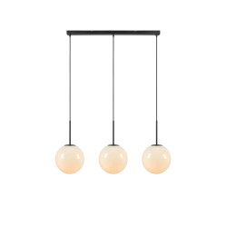Lampa wisząca, Listwa z kloszami 108269 DIONE 3L Biały/ Czarny Markslojd