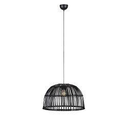 Lampa wisząca z abażurem, Ażurowa 107981 COTTAGE 1L Czarna Markslojd