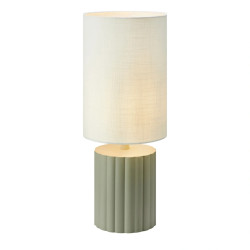 Lampa stołowa, lampka nocna z abażurem 108831 CAN 1L Biały/Szary Markslojd