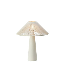 Lampa stołowa, lampka nocna ażurowa 108828 FAVORO 1L Beżowa Markslojd