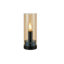 Lampa stołowa, lampka nocna 108719 POST Table 1L 9cm Czarna/Platerowany bursztyn...