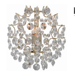 Kinkiet, Lampa ścienna z kryształkami 102334 ROSENDAL 1L Złoty/ Kryształy Markslojd
