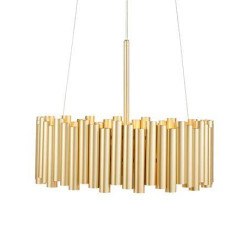 Lampa wisząca nowoczesna, Żyrandol 108047 LEVEL 3L Złoty Markslojd