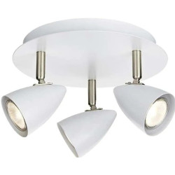 Plafon, Lampa sufitowa potrójna, Reflektorki 107412 CIRO 3L Biały/Stal Markslojd