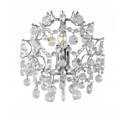 Kinkiet, Lampa ścienna z kryształkami 106541 SOFIERO 1L Chrom /Kryształy Markslojd