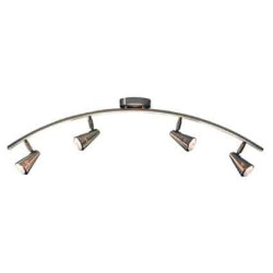 Plafon, Lampa sufitowa z reflektorkami, Listwa 222547 KONTIKI 4L Patyna Markslojd