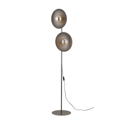 NOWOŚĆ Lampa podłogowa podwójna, Nowoczesna 16190 SLATE NEW BROWN GLASS 2XG9 Tk Lighting