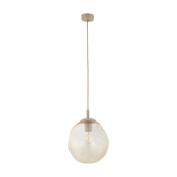 NOWOŚĆ Lampa wisząca z kloszem Koniak 11327 LAVA M SABIA 1XE27 Tk Lighting