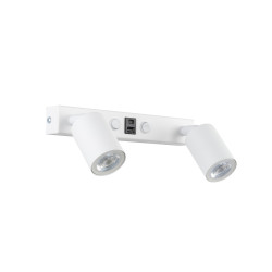 NOWOŚĆ Kinkiet, Lampa ścienna podwójna z USB 11355 NEX WHITE 2XGU10 / USB Tk Lighting