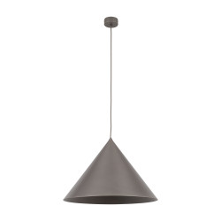 NOWOŚĆ Lampa wisząca Stożek, Pojedyncza Brązowy 11378 CONO XL NEW BROWN 1XE27 Tk Lighting