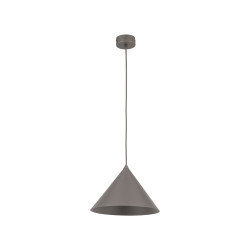 NOWOŚĆ Lampa wisząca, Stożek, Pojedyncza, Brązowy 11376 CONO M NEW BROWN 1XE27 Tk Lighting