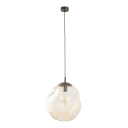 NOWOŚĆ Lampa wisząca pojedyncza z kloszem 11324 LAVA L BROWN 1XE27 Tk Lighting