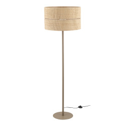 NOWOŚĆ Lampa podłogowa ze słomkowym abażurem 16181 CALMA 1XE27 Tk Lighting