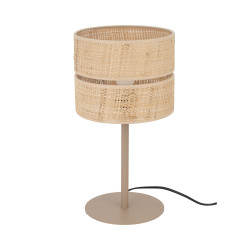 NOWOŚĆ Lampa stołowa, Lampka nocna ze słomkowym abażurem 16178 CALMA 1XE27 Tk Lighting