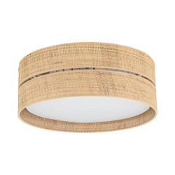 NOWOŚĆ Plafon, Lampa sufitowa ze słomkowym abażurem 11598 CALMA 450 Tk Lighting