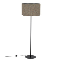 NOWOŚĆ Lampa podłogowa z abażurem 16167 VELLUM BLACK MULTICOLOR 1XE27 Tk Lighting