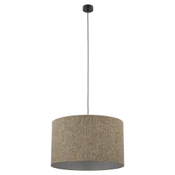 NOWOŚĆ Lampa wisząca z abażurem 10752 VELLUM BLACK MULTICOLOR 1XE27 Tk Lighting