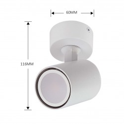 Snow 1 spot biały LP-731/1W WH