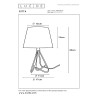 Lampa stołowa GITTA 47500/81/17 Lucide
