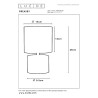 Lampa stołowa GREASBY 47502/81/36 Lucide
