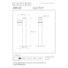 Lampa stojšca zewnętrzna ARNE-LED 14867/49/12 Lucide