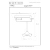 Lampa stołowa BANKER 17504/01/03 Lucide