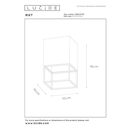 Plafon RIXT 21120/01/30 Lucide