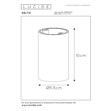 Oczko natynkowe DELTO LED 09915/06/31 Lucide