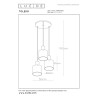 Lampa wiszšca TOLEDO 74405/13/62 Lucide