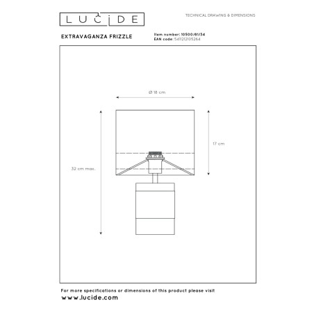 Lampa stołowa EXTRAVAGANZA FRIZZLE 10500/81/34 Lucide