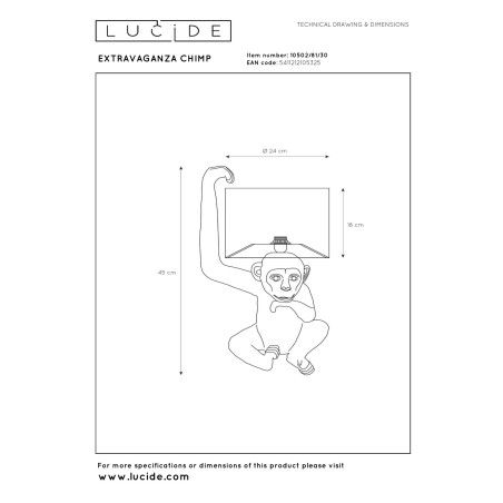 Lampa stołowa EXTRAVAGANZA CHIMP 10502/81/30 Lucide