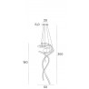MAXLIGHT P0483D LAMPA WISZĄCA RITZ ZŁOTO SZCZOTKOWANE
