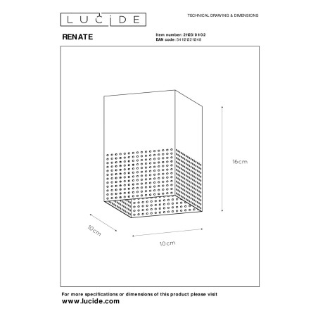 Plafon RENATE 21123/01/02 Lucide
