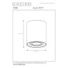 Oczko natynkowe TUBE 22952/11/30 Lucide