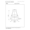 Lampa wiszšca VIDAL 46403/92/02 Lucide