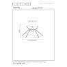 Plafon TASMAN 10120/32/72 Lucide