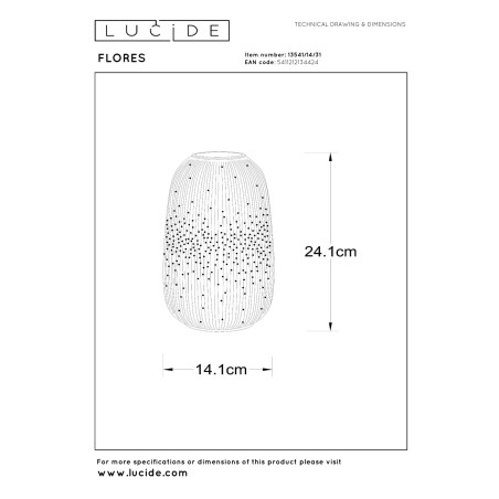 Lampa stołowa FLORES 13541/14/31 Lucide